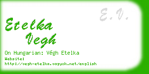 etelka vegh business card